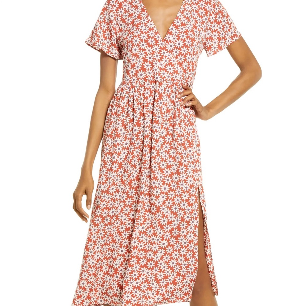 Madewell Clara floral dress midi NWOT